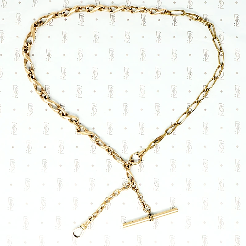vintage gold filled chains necklace