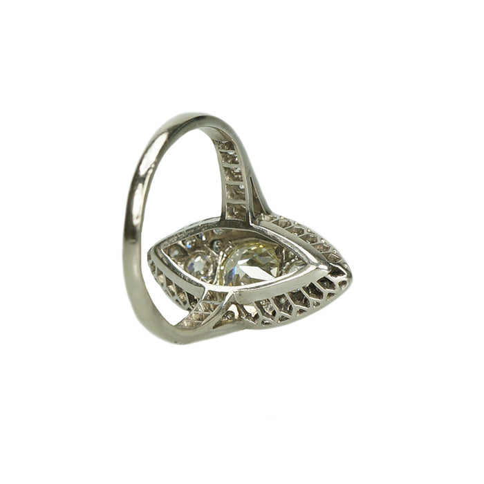 Edwardian Platinum and Old Mine Diamonds Ring