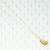 14k gold feather necklace