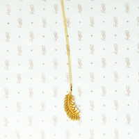 14k gold feather necklace