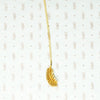 14k gold feather necklace