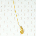 14k gold feather necklace reverse