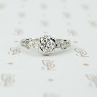 F/G SI diamond engagement ring 1937 white gold