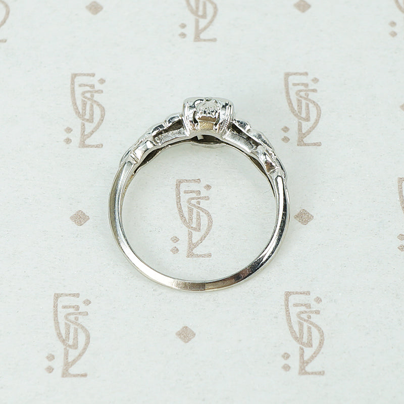 Lovely Diamond Engagement Ring Circa 1936