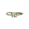 Vintage Engagement Ring with French Cut Diamonds