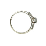 Vintage Engagement Ring with French Cut Diamonds