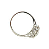 Platinum Filigree Old Euro Diamond Ring