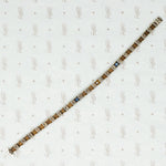 1920's White Gold Sapphire and Diamond Filigree Bracelet