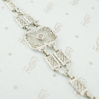 Beautiful Art Deco Camphor Glass Bracelet