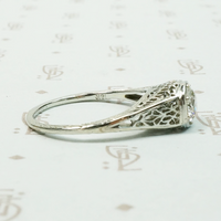 The Lotus Flower Filigree Engagement Ring