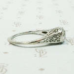 The Lotus Flower Filigree Engagement Ring