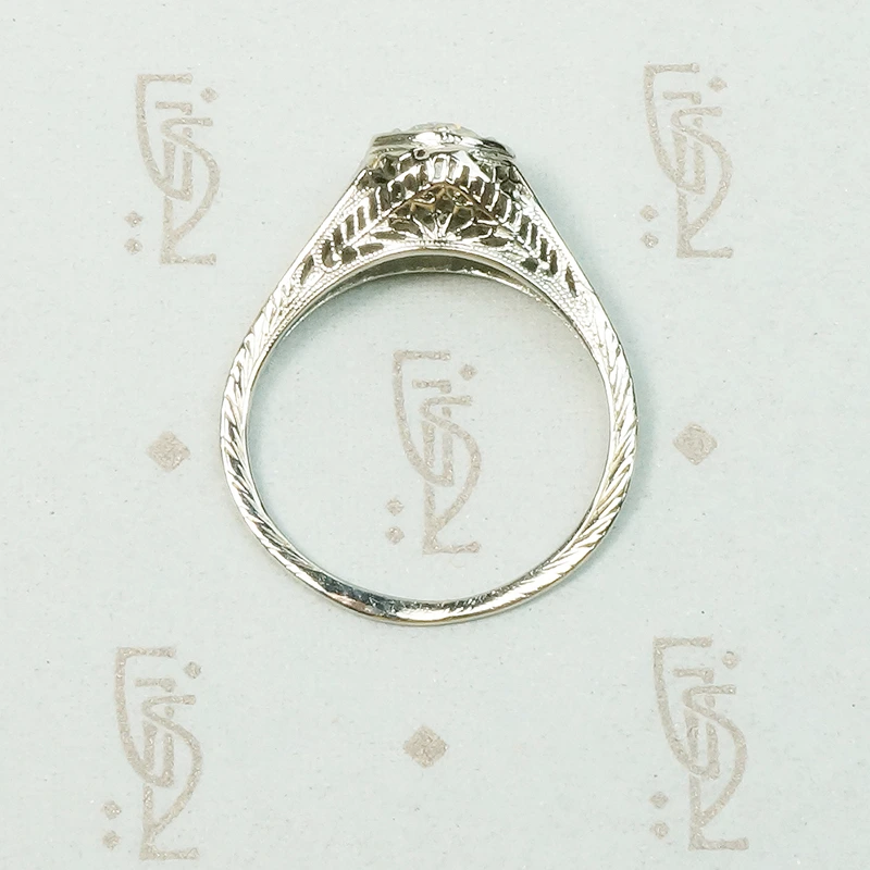 The Lotus Flower Filigree Engagement Ring