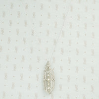 Lacy Filigree Diamond Pendant