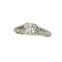 The Perfect Vintage Filigree Solitaire - Gem Set Love