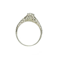 The Perfect Vintage Filigree Solitaire - Gem Set Love