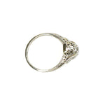 Vintage Art Deco Filigree Diamond Engagement Ring