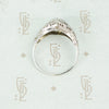 Vintage 1920's White Gold Filigree Diamond Ring