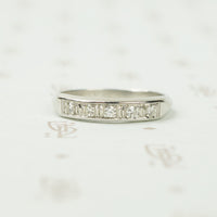 Vintage Platinum Diamond Band