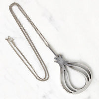 Danish Modern Sterling Bulb Necklace by Moltke