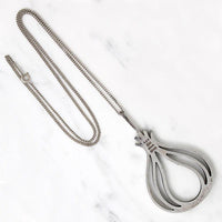 Danish Modern Sterling Bulb Necklace by Moltke