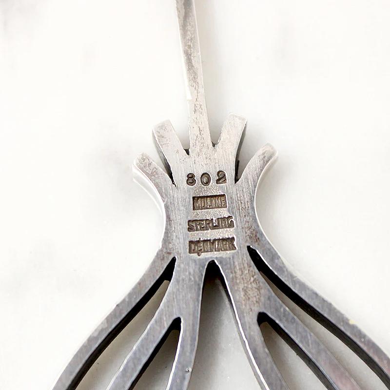Danish Modern Sterling Bulb Necklace by Moltke