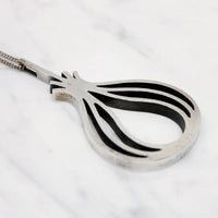 Danish Modern Sterling Bulb Necklace by Moltke