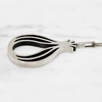 Danish Modern Sterling Bulb Necklace by Moltke