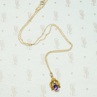 Graceful Edwardian Amethyst Conversion Pendant