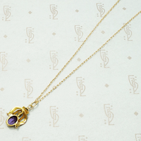Graceful Edwardian Amethyst Conversion Pendant