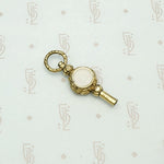 Carnelian & Chalcedony Set Engraved Watch Key