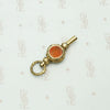 Carnelian & Chalcedony Set Engraved Watch Key
