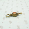 Carnelian & Chalcedony Set Engraved Watch Key