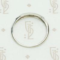 Forget Me Not Deco Diamond Wedding Band, top view.
