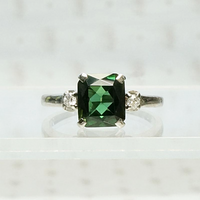 Bailey Banks & Biddle Incredible Green Tourmaline Ring