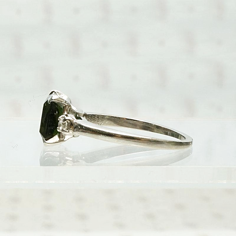 Bailey Banks & Biddle Incredible Green Tourmaline Ring