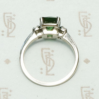 Bailey Banks & Biddle Incredible Green Tourmaline Ring