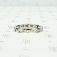 Channel Set Diamond Mid Century Eternity Band