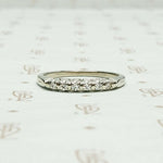 Timeless Vintage Diamond Band in White Gold