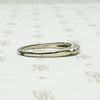 Timeless Vintage Diamond Band in White Gold, side view