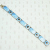 Elevated Black & Blue Guilloché Enamel Bracelet