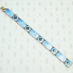 Elevated Black & Blue Guilloché Enamel Bracelet