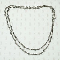 Silver Filigree Victorian Chain with Wonderful Patina