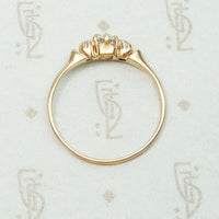 The Prettiest Antique Rose Gold Diamond Hoop Ring