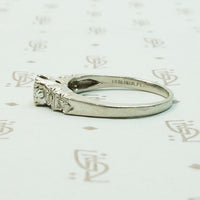 Classic Vintage Platinum Engagement Ring