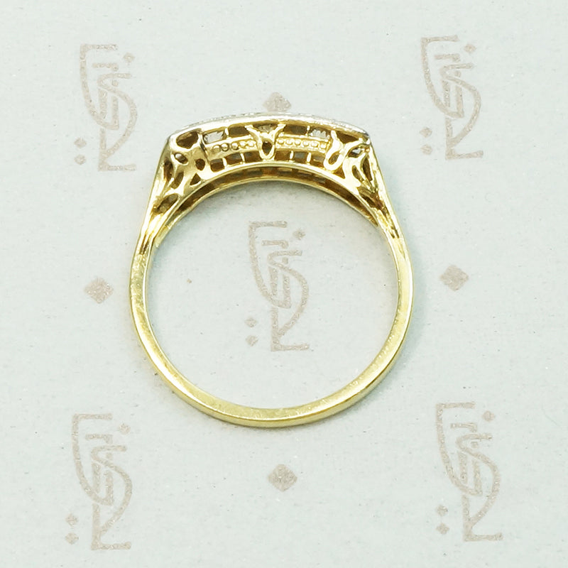 Detailed Beauty Yellow Gold Filigree OMC Ring