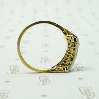 Detailed Beauty Yellow Gold Filigree OMC Ring