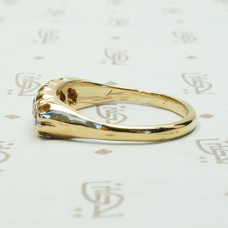 1880's Five OMC Diamond Gold Band