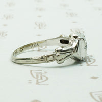 Lovely Little Art Deco Diamond Engagement Ring