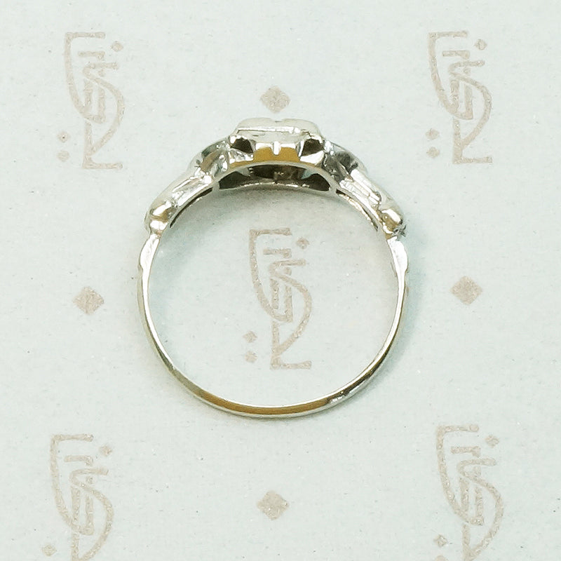 Lovely Little Art Deco Diamond Engagement Ring