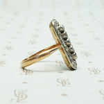 Unique Antique Oval Plaque Diamond Ring